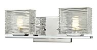 Z-Lite Jaol 2-Light Bathroom Vanity Light In Chrome 