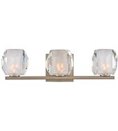 Kalco Regent 3 Light 18 Inch Bathroom Vanity Light in Satin Nickel