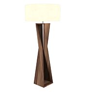 Spin 1-Light Floor Lamp in American Walnut