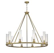 Z-Lite Beau 10-Light Chandelier In Rubbed Brass