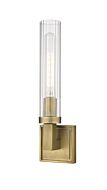 Z-Lite Beau 1-Light Wall Sconce In Rubbed Brass