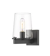 Z-Lite Callista 1-Light Bathroom Vanity Light In Matte Black