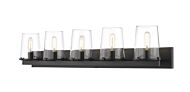 Z-Lite Callista 5-Light Bathroom Vanity Light In Matte Black