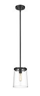 Z-Lite Callista 1-Light Mini Pendant Light In Matte Black