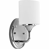 Lynzie 1-Light Bathroom Vanity Light in Polished Chrome