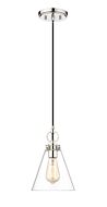 Z-Lite Harper 1-Light Pendant Light In Polished Nickel