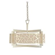 Kalco Miramar 5 Light Pendant Light in Rose Silver