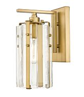 Z-Lite Alverton 1-Light Wall Sconce In Rubbed Brass