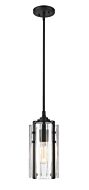 Z-Lite Alverton 1-Light Mini Pendant Light In Matte Black