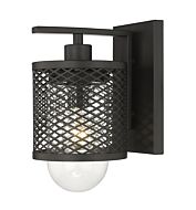 Z-Lite Kipton 1-Light Wall Sconce In Matte Black