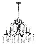 Amara 5-Light Chandelier in Matte Black