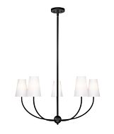 Shannon 5-Light Chandelier in Matte Black