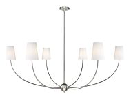 Shannon 6-Light Chandelier in Brushed Nickel