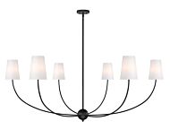 Shannon 6-Light Chandelier in Matte Black