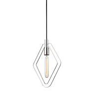 Hudson Valley Masonville 15 Inch Pendant Light in Polished Nickel