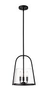 Archis 3-Light Pendant in Matte Black