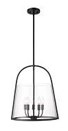 Archis 5-Light Pendant in Matte Black