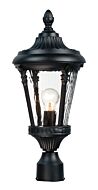 Sentry One Light Outdoor Pole Post Lantern in Black by Maxim