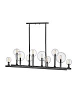 Hinkley Alchemy 10-Light Linear Chandelier In Black