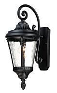 Sentry One Light Outdoor Wall Lantern in Black by Maxim