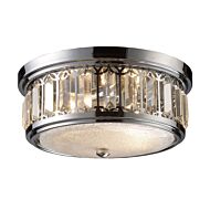 Flushmounts 2-Light Flush Mount in Polished Chrome