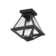 Prism One Light Flush Mount in Black by Maxim