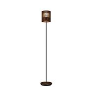 Living Hinges 1-Light Floor Lamp in American Walnut