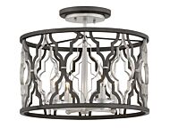 Hinkley Portico 4-Light Semi-Flush Ceiling Light In Glacial