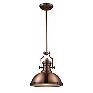 Chadwick 1-Light Pendant in Antique Copper