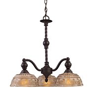 Norwich 3-Light Chandelier in Oiled Bronze