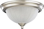 3074 Ceiling Mount 2-Light Ceiling Mount in Satin Nickel