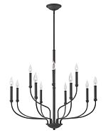 Hinkley Alister 12-Light Chandelier In Buckeye Bronze