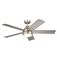 Tide 1-Light 52 Ceiling Fan in Brushed Nickel