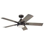 Tide 1-Light 52 Ceiling Fan in Olde Bronze