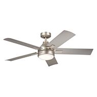 Tide 1-Light 52 Ceiling Fan in Brushed Nickel