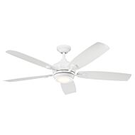 Tranquil 1-Light 56 Ceiling Fan in White