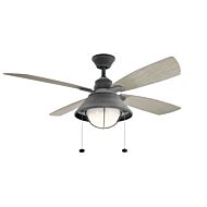 Seaside 54"Ceiling Fan in Weathered Zinc by Kichler