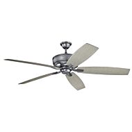 Monarch 70 69.5" Ceiling Fan in Weathered Steel Powder Coat