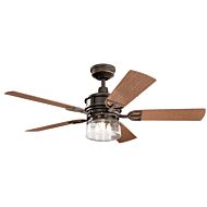 Kichler Lyndon Patio 3 Light 52 Inch Outdoor Ceiling Fan in Olde Bronze