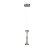 Milo LED Mini Pendant in Satin Nickel by Kalco