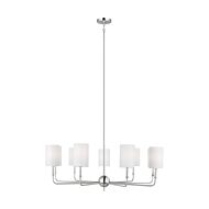 Foxdale 9-Light Chandelier in Brushed Nickel