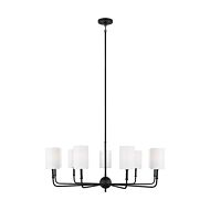 Foxdale 9-Light LED Chandelier in Midnight Black