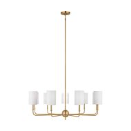 Foxdale 9-Light LED Chandelier in Satin Brass