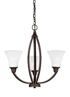 Sea Gull Metcalf 3 Light Chandelier in Autumn Bronze