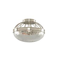 Kalco Montauk 2 Light Ceiling Light in Polished Nickel