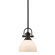 Golden Hines 9 Inch Mini Pendant in Black