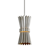 Corbett Moxy Modern Chandelier in Silver Leaf