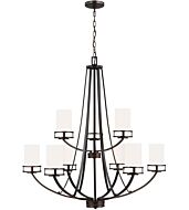 Sea Gull Robie 9 Light Rustic Chandelier in Bronze