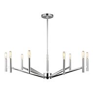 Vector Nine Light Chandelier in Chrome by Visual Comfort Studio