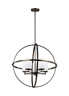 Sea Gull Alturas 5 Light LED Contemporary Chandelier in Brushed Oil Rubbed Bronze